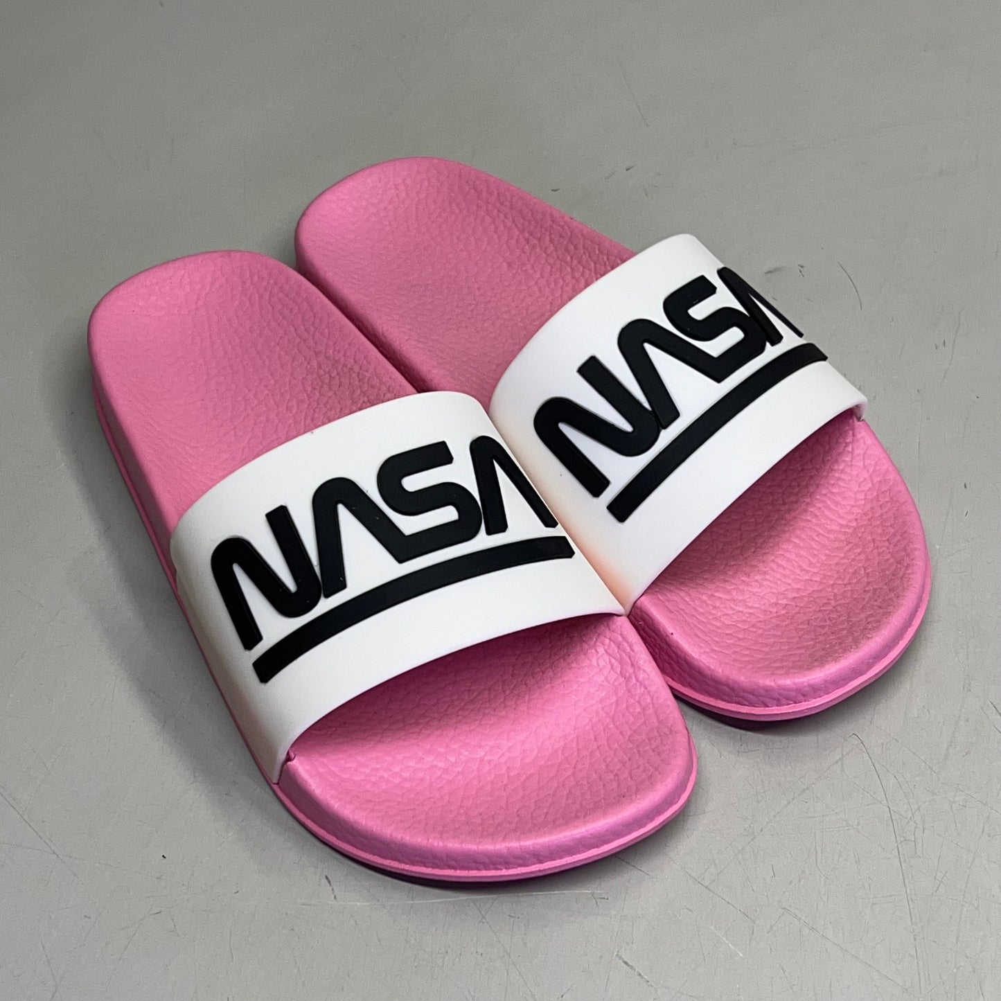 NASA Lightweight Slip-On Crater-G Sandal Slide Girl's Sz 13M Pink/White NS202526