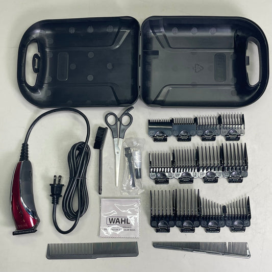 WAHL Multi-Purpose Grooming Kit Men Extreme Power & Easy Clean Blades Red 79607