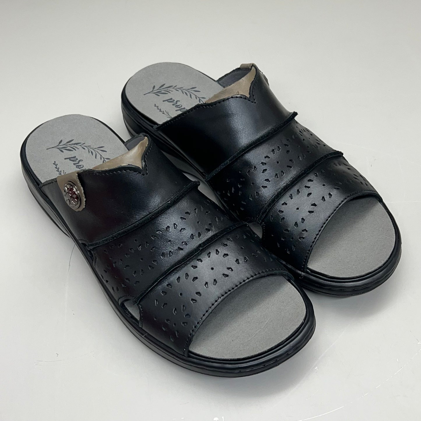 PROPET Gertie Supportive Sandal Orthotic Women's Sz 10.5 X(2E) Black WSO041L