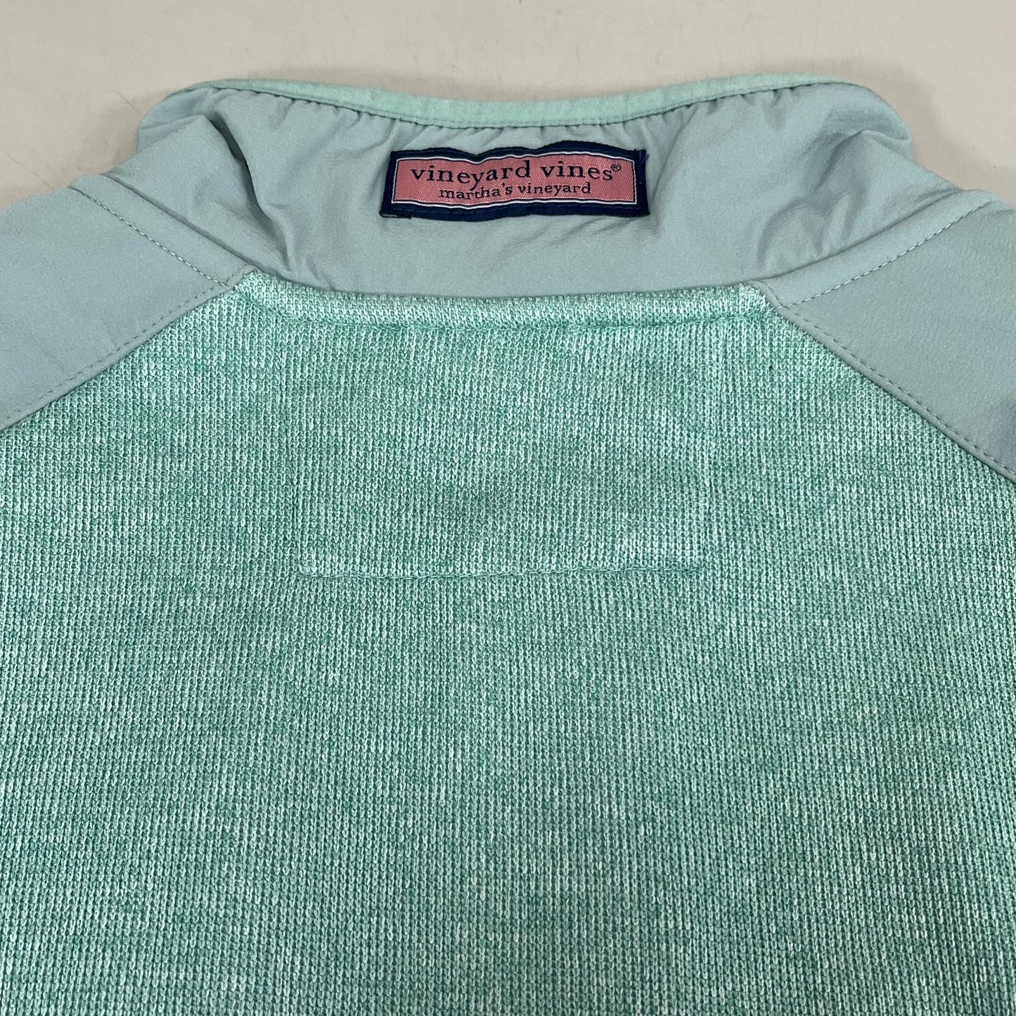 VINEYARD VINES Martha's Vineyard Men's Teal Green Half Zip Pullover Sz-S