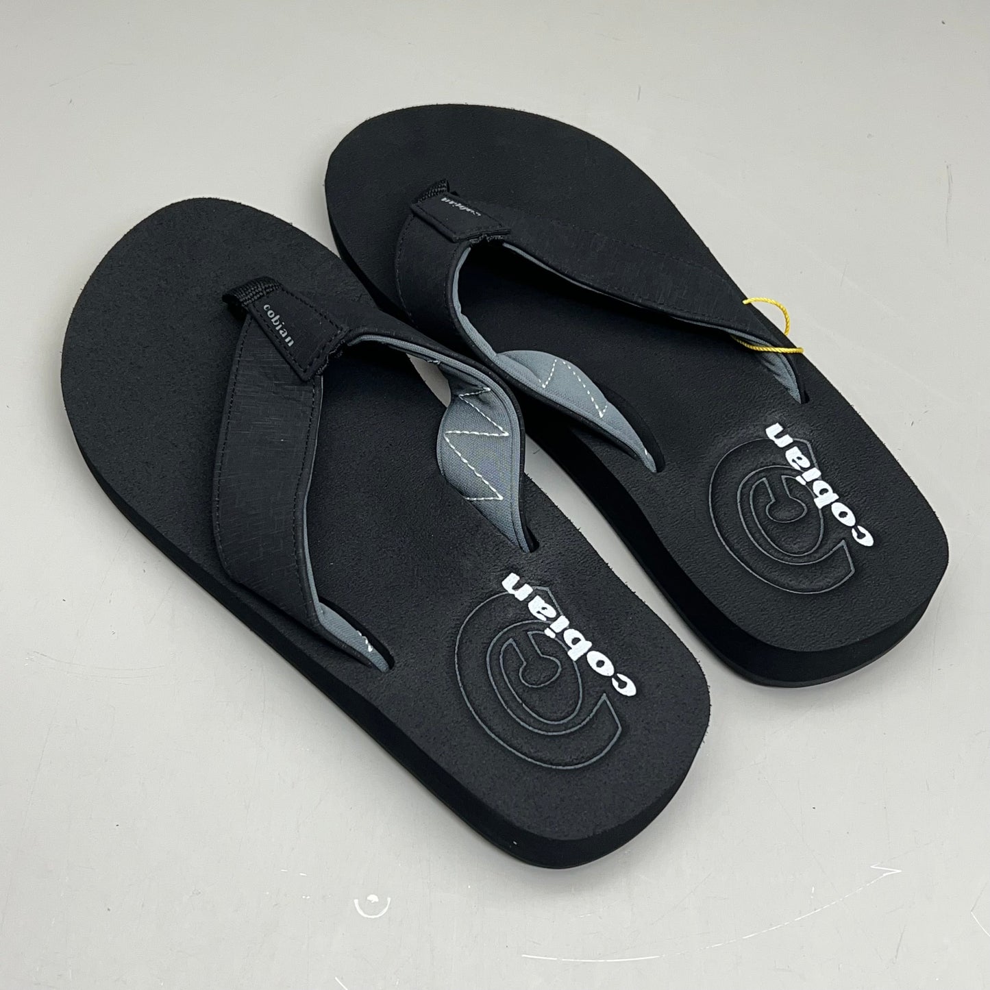 COBIAN Floaters 2 Synthetic Strap Flip Flop Men's Sz 8, EU 40 Black FLT18-001-8