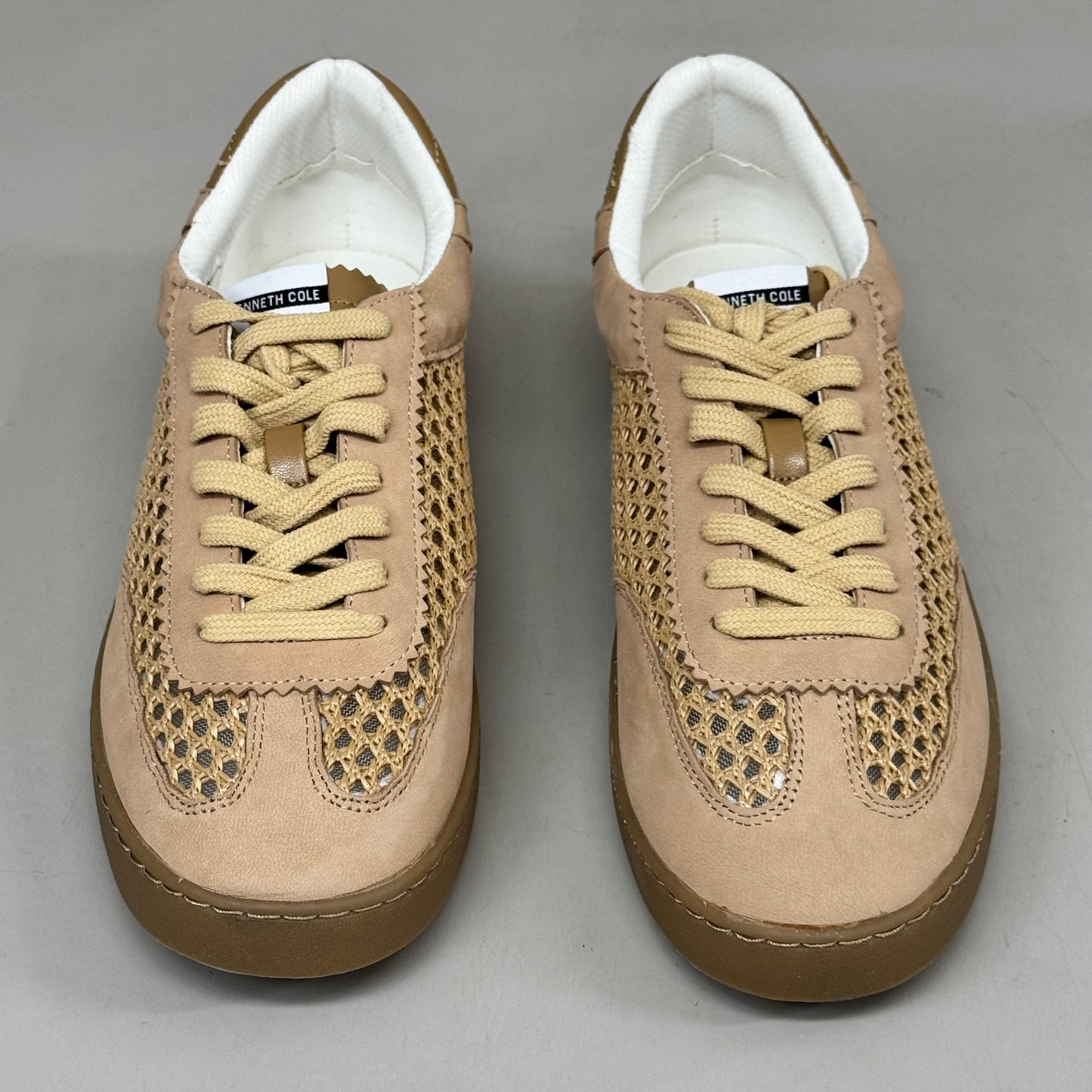 KENNETH COLE Sam Raffia Mesh Sneaker Women's Sz 9 Natural Mesh KL23SAM07