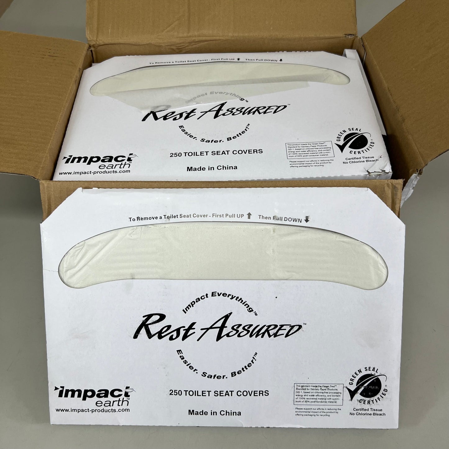 IMPACT EARTH (10 Pack) Toilet Seat Cover 250 toilet seat covers White 25121973