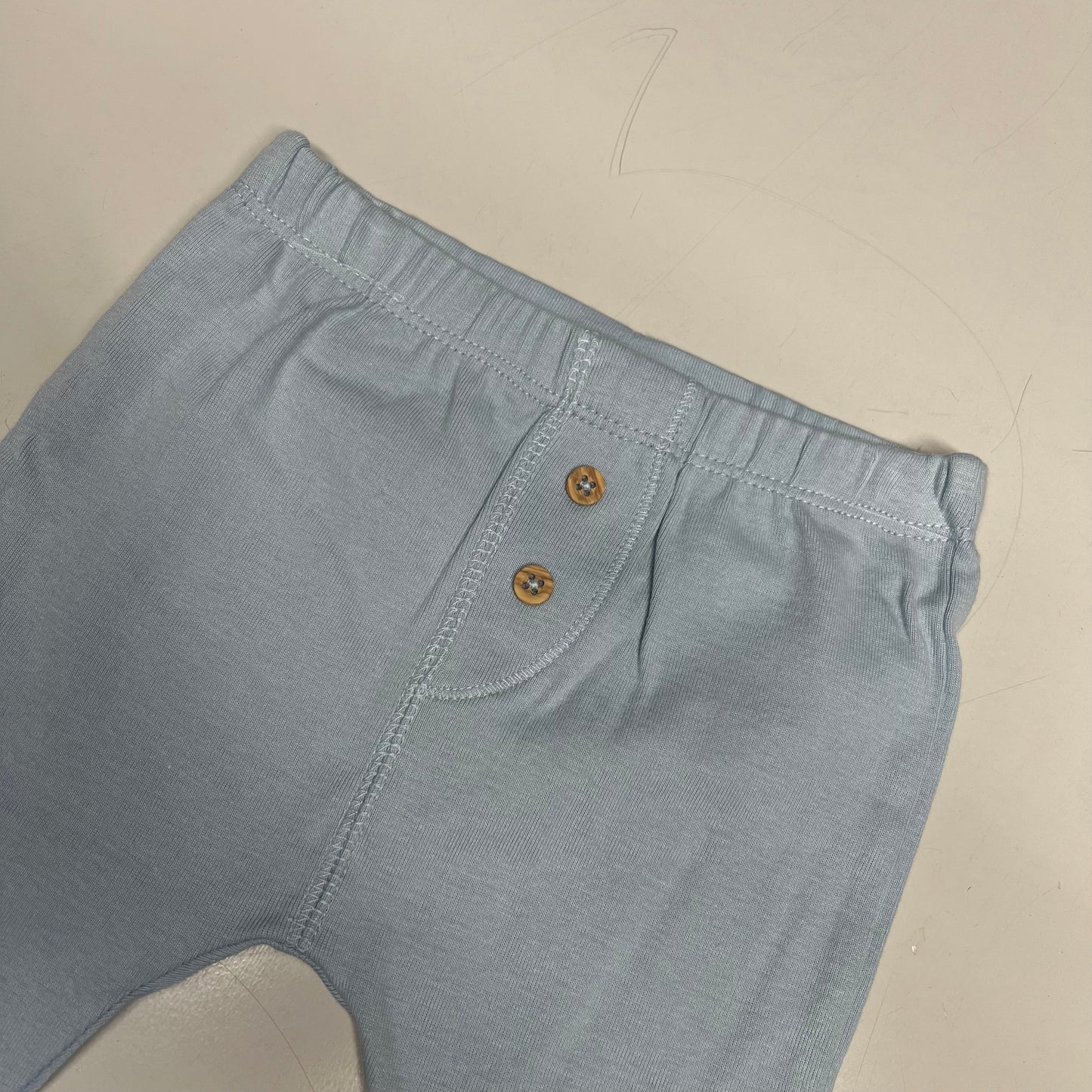 CARTERS (SET OF 2) Pull-On 100% Cotton Pants Baby Boy's Sz 6M Blue 1S99510