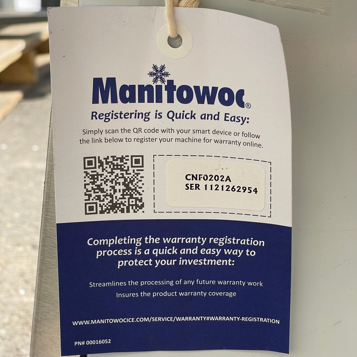 MANITOWOC Countertop Nugget Ice Maker/Water Dispenser CNF0202A-161 (Working Condition, Cosmetic Damage)