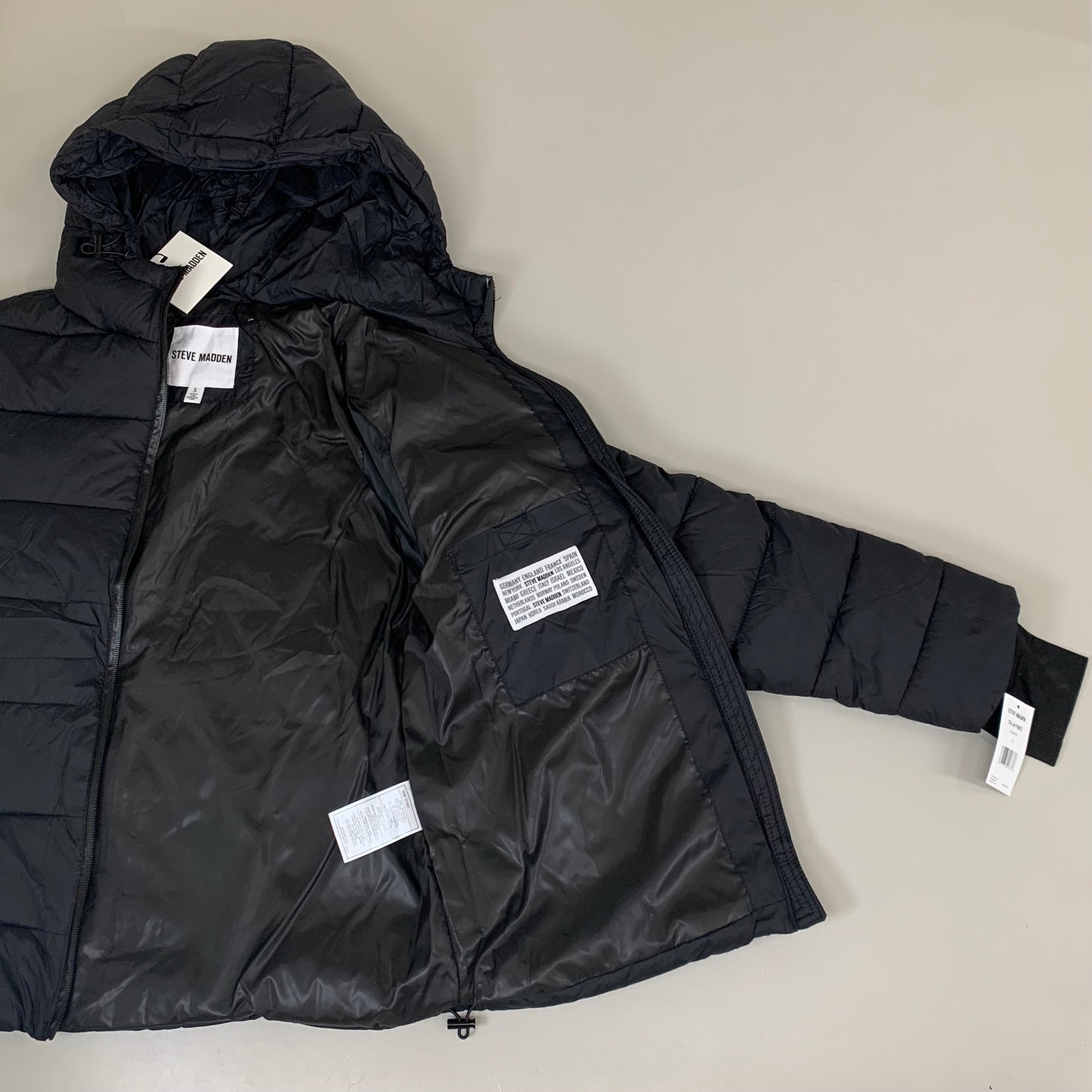 DKNY Boys' Winter Jacket Insulated Quilted Puffer Parka Small