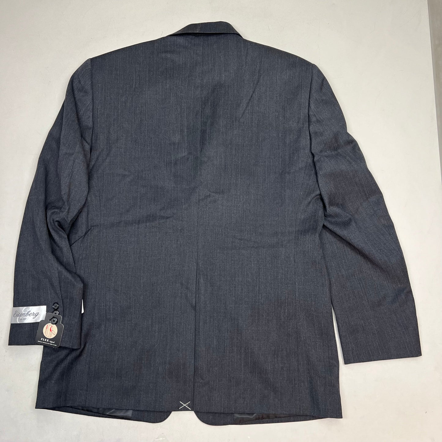 EISENBERG 2 Button Suit Blazer Men's Sz R 42 Grey SCOTT 2BTN CT W001746