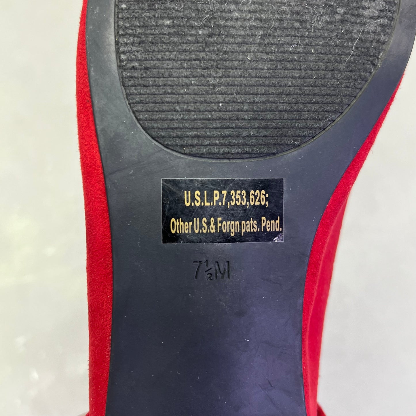 GUESS Vida Pointy Ankle Wrap Around Ballet Flats Women's Sz 7.5 Red (Pre-Owned)