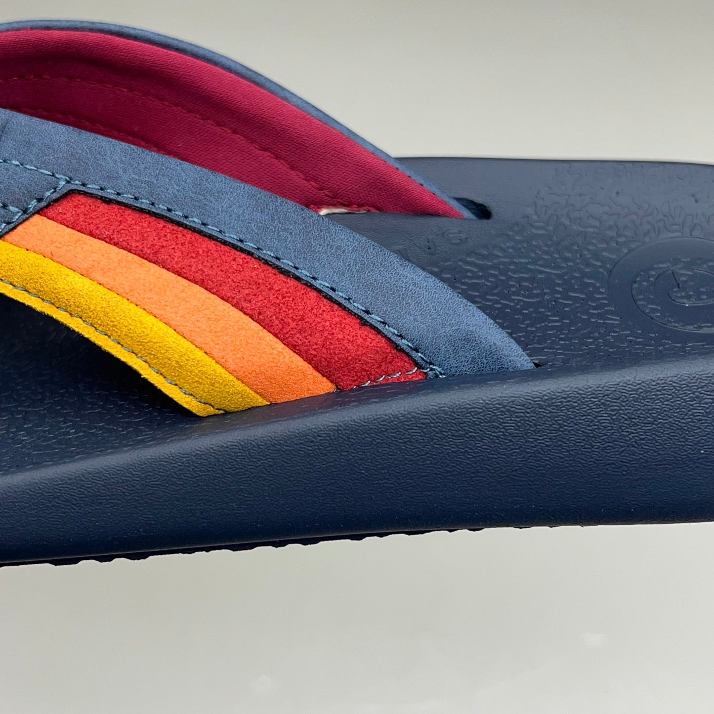 COBIAN Kandui Synthetic Leather Strap Sandals Men's Sz 8, EU 39.5 Navy KAN25-410-8