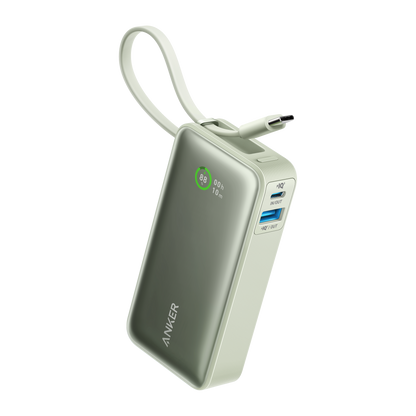 Anker Nano Power Bank (30W, Built-In USB-C Cable)