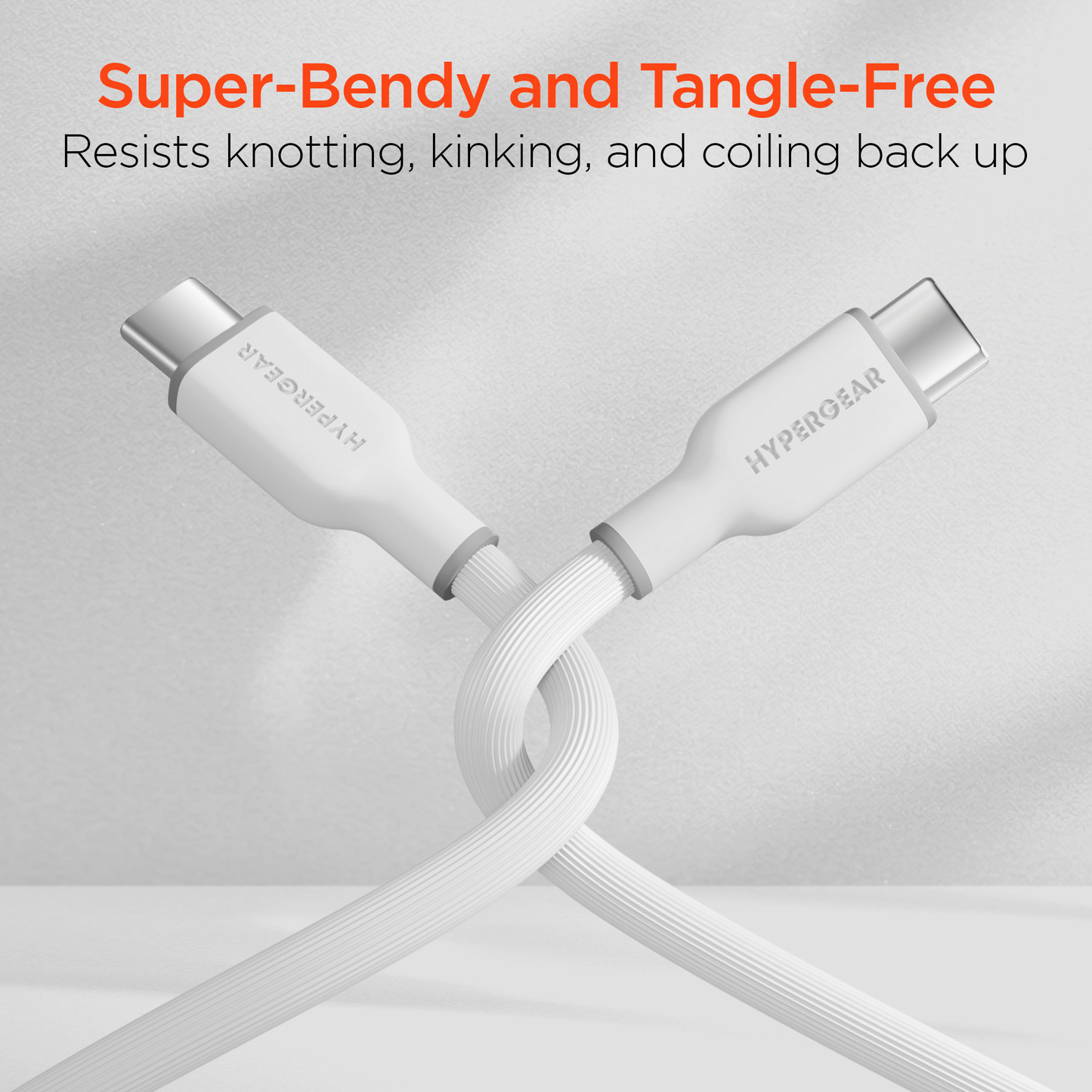 HyperGear Flexi PRO USB-C to USB-C Cable 10ft