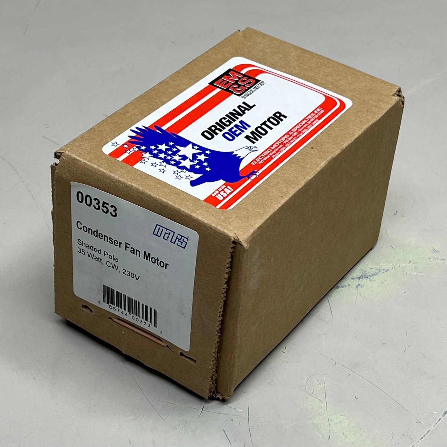 MARS Shaded Pole Condenser Fan Motor 1Phase 1Speed  35 W, 230 V, 1500 Rpm 00353