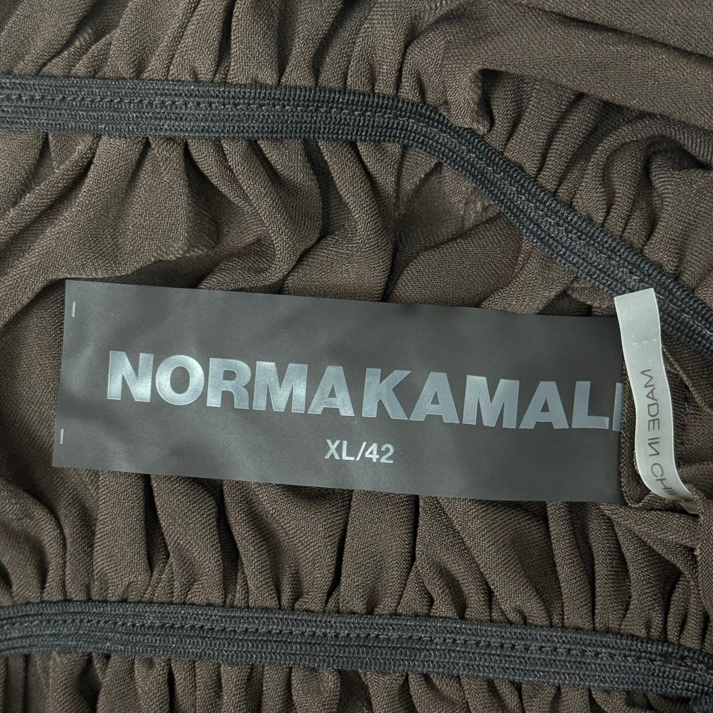 NORMA KAMALI Goddess Dress Unlined Women's Sz XL/42 Chocolate KK3233PL292028