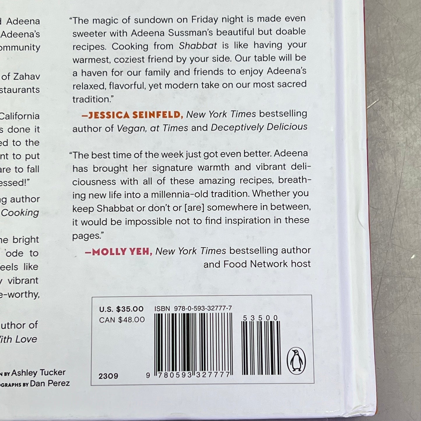SHABBAT Hardback Recipe Book By Adeena Sussman "From My Table To Yours"