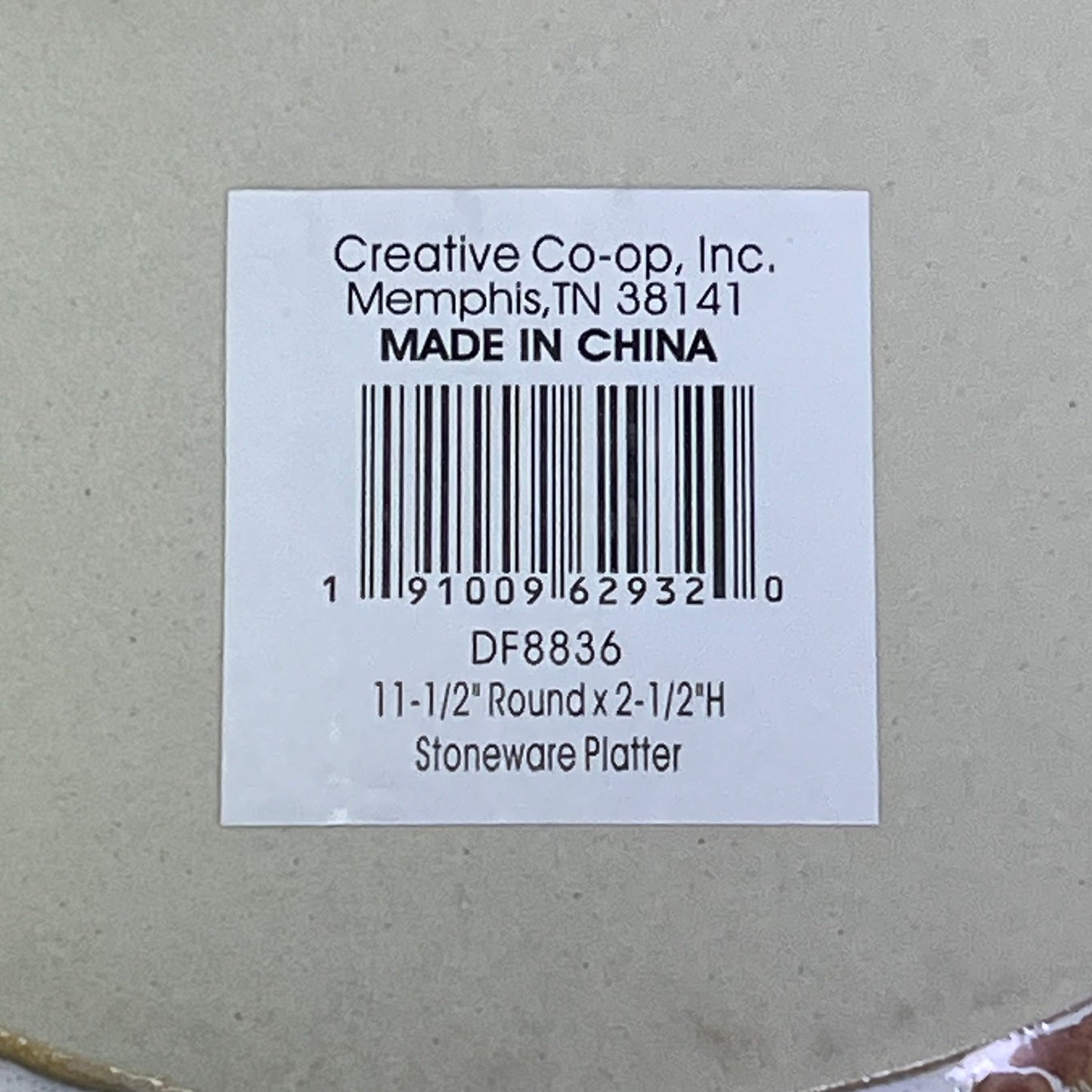 CREATIVE CO-OP Stoneware Bowl Reactive Crackle Glaze 11.5x2.5 DF8836