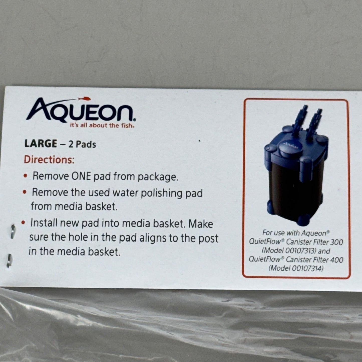AQUEON Quietflow Water Polishing Pad