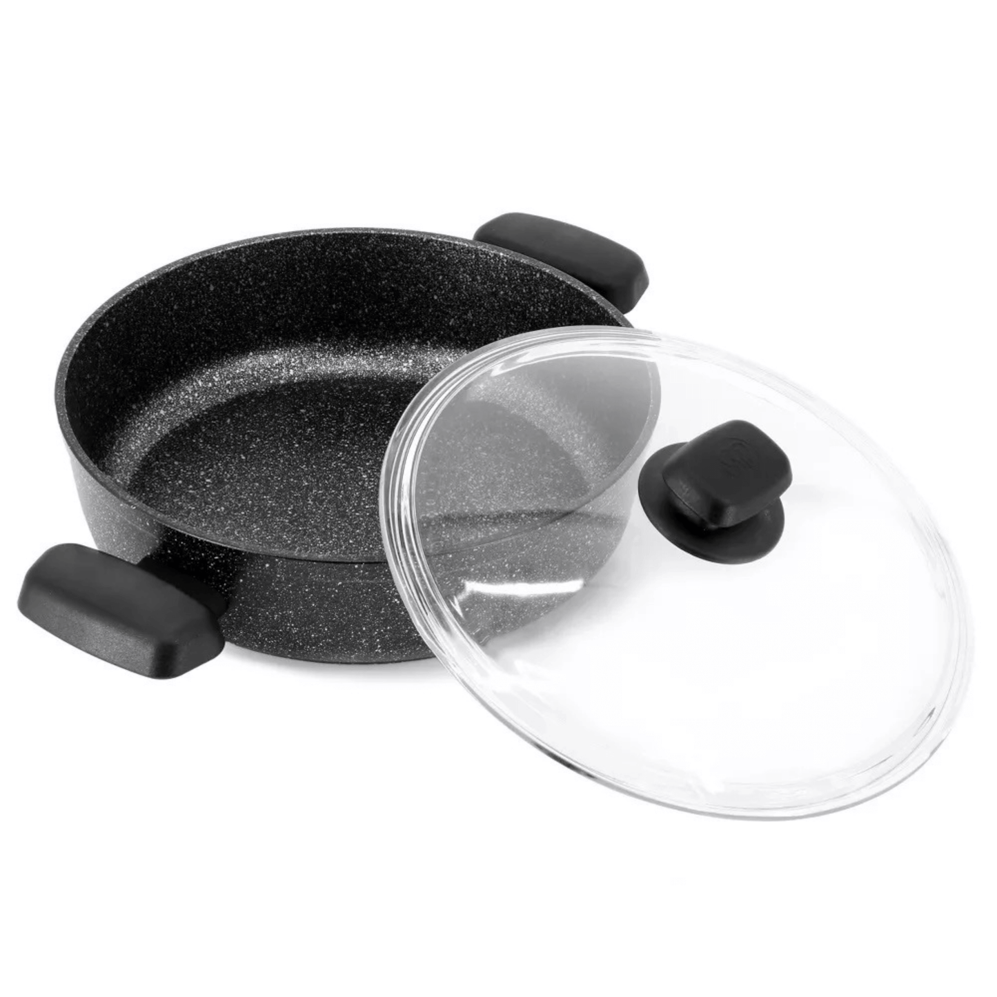 Korkmaz Ornella Aluminum 2.5L Non-Stick Low Casserole Dish with Lid