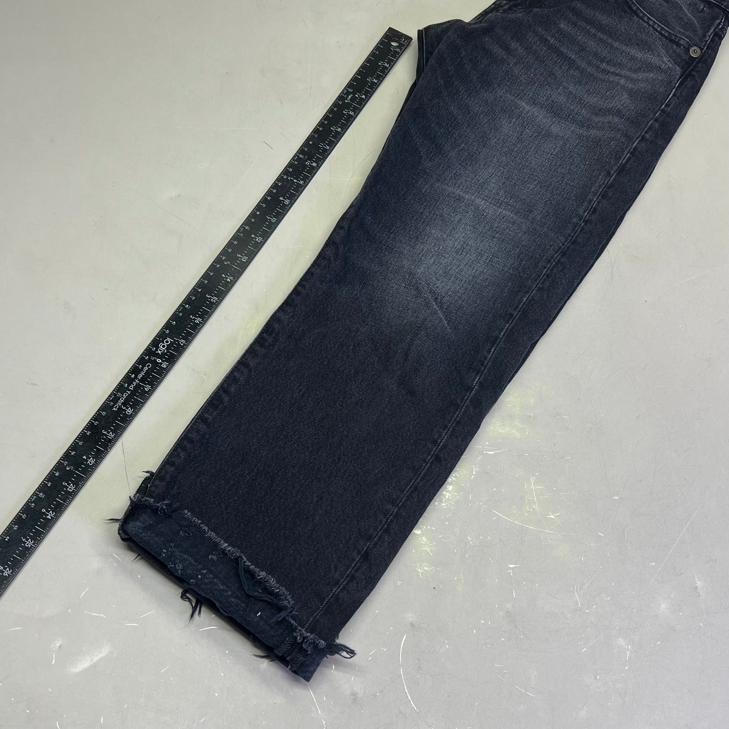 R13 Relaxed Distressed Boyfriend Jeans Made In Italy Women's Sz 24 Jake Black