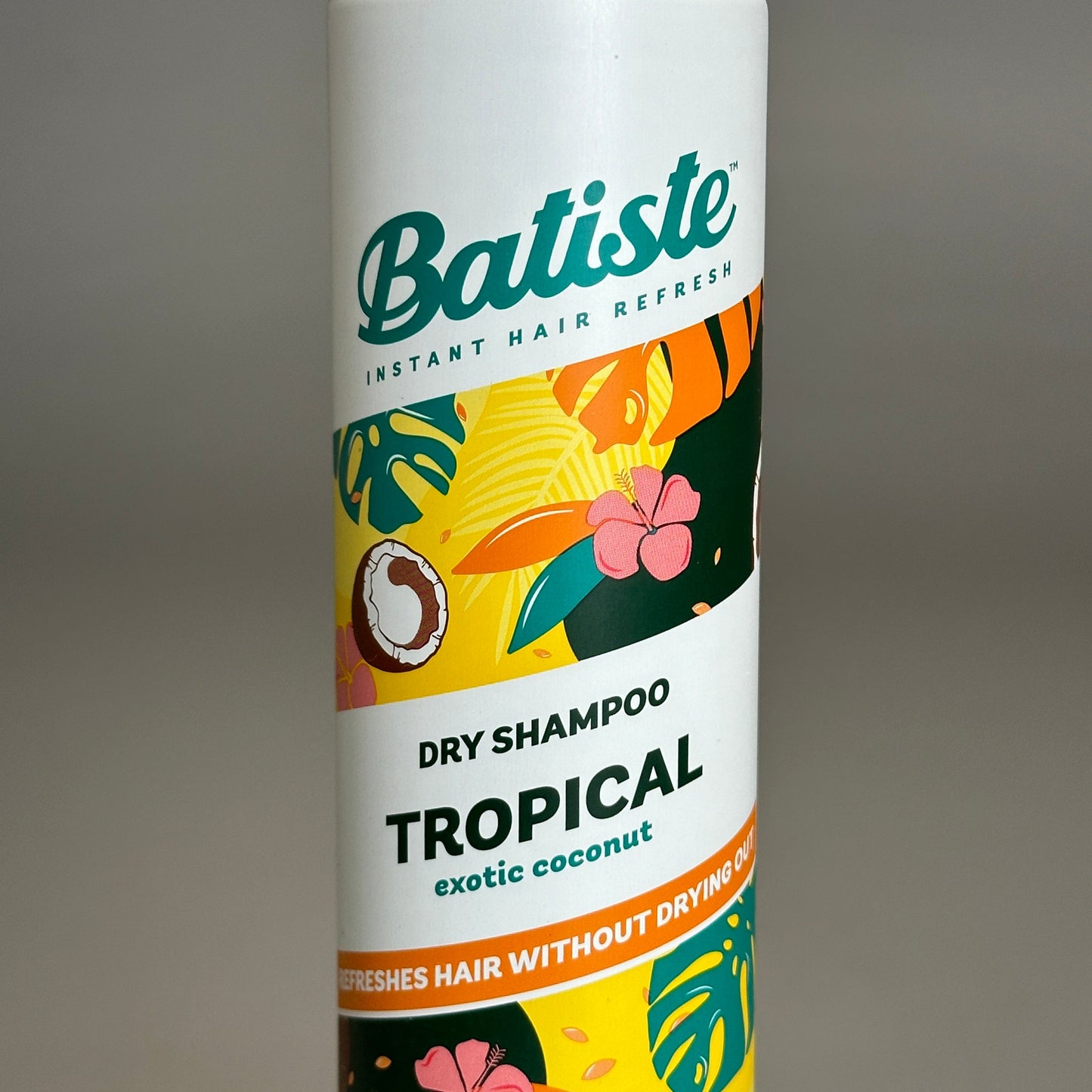 BATISTE Dry Shampoo (5-PACK) TROPICAL Exotic Coconut Instant Hair Refresh 4.23 OZ.