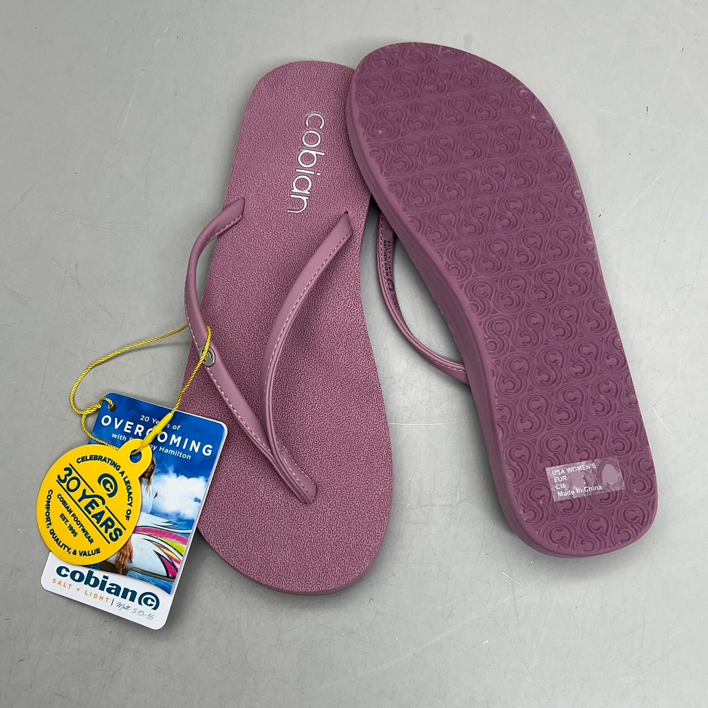 COBIAN Nia's Bounce 2 Sandals Women's Sz 7, EU 37 Mauve NIA25-003-7