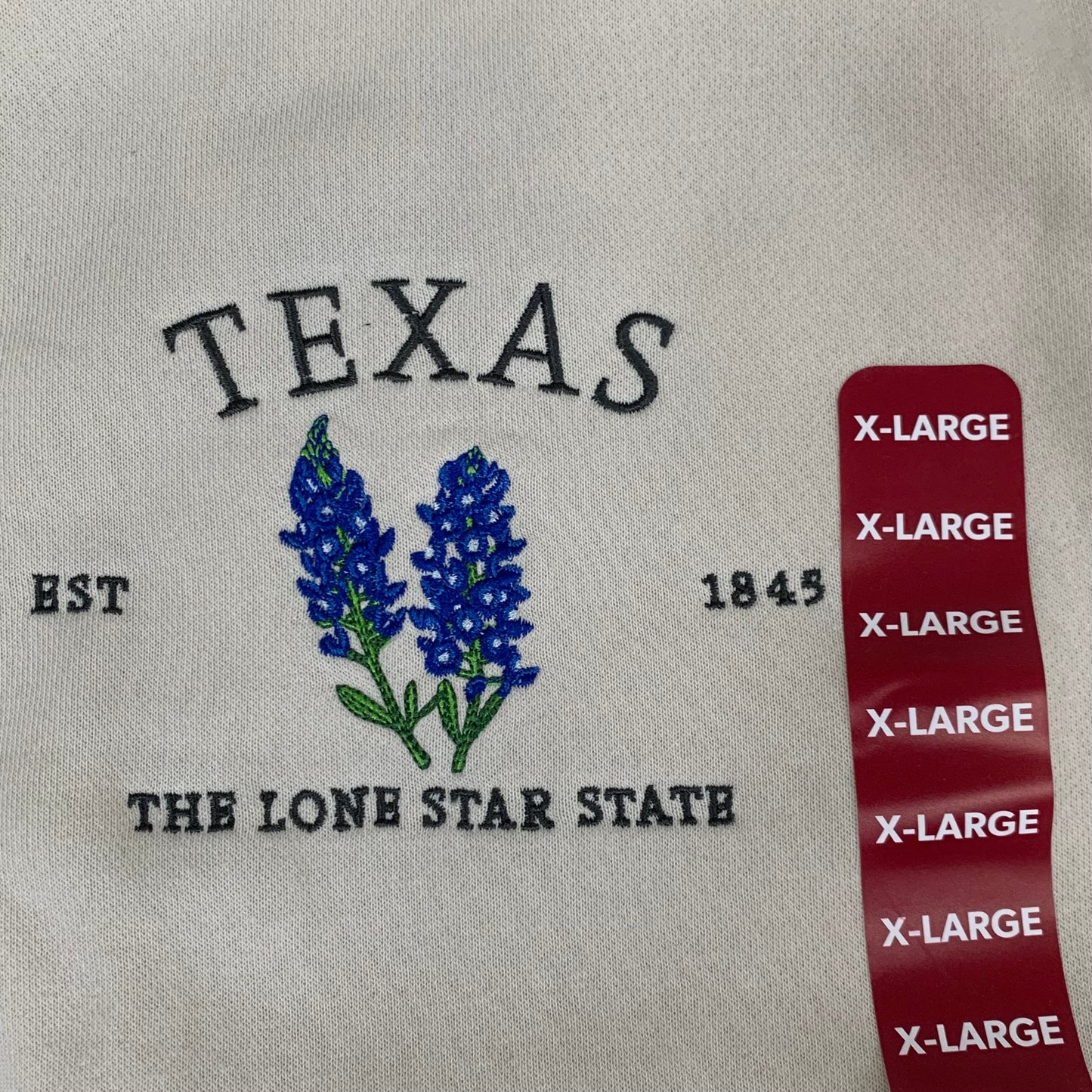 STATE OF MINE Women's Texas Lone Star State Sweatshirt Sz-XLarge Stone 15711