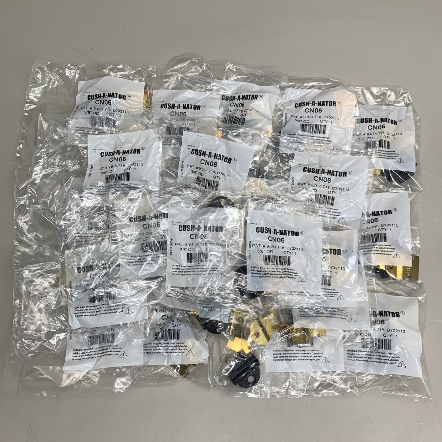 ZSI (25 Pack) Cush-A-Nator Insulation Strut Mount Clamp 3/8" OD Galv CN06
