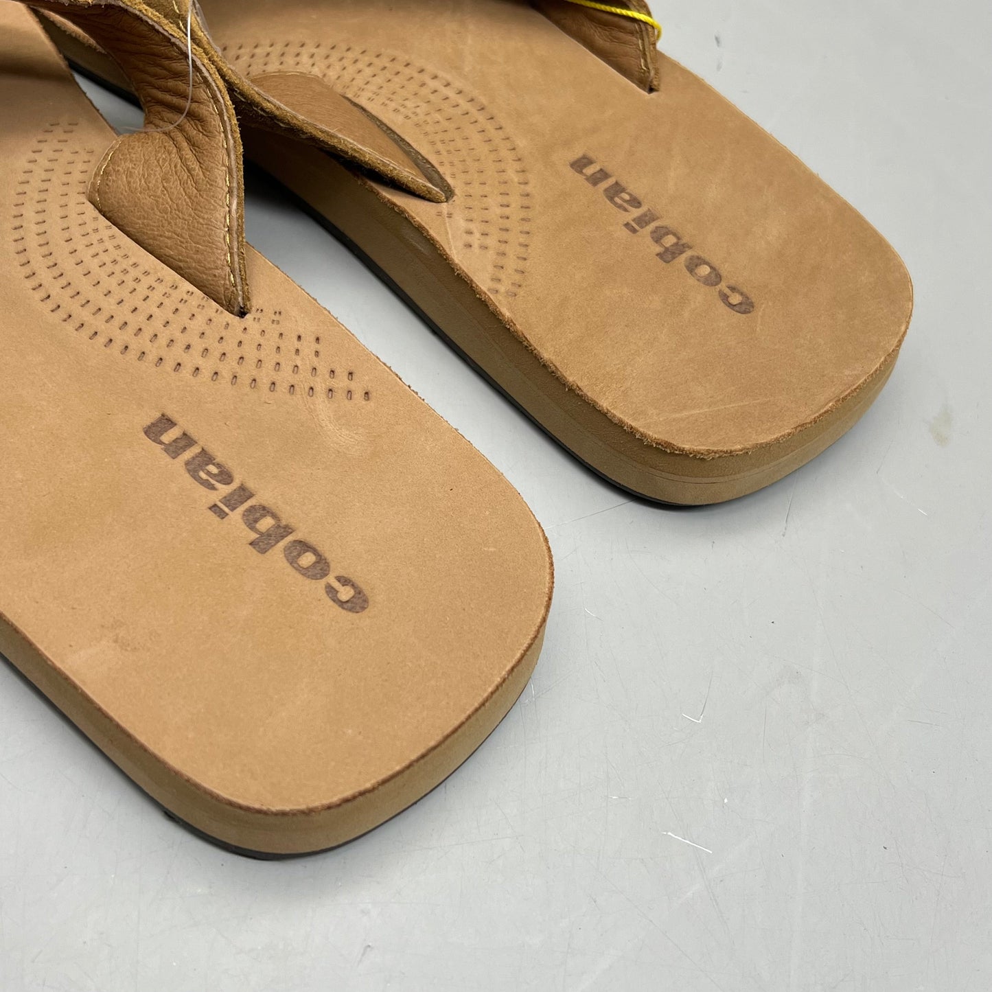COBIAN Lazo Premium Leather Sandals Men's Sz 13 EU 46 Tan LZO-24-230-13