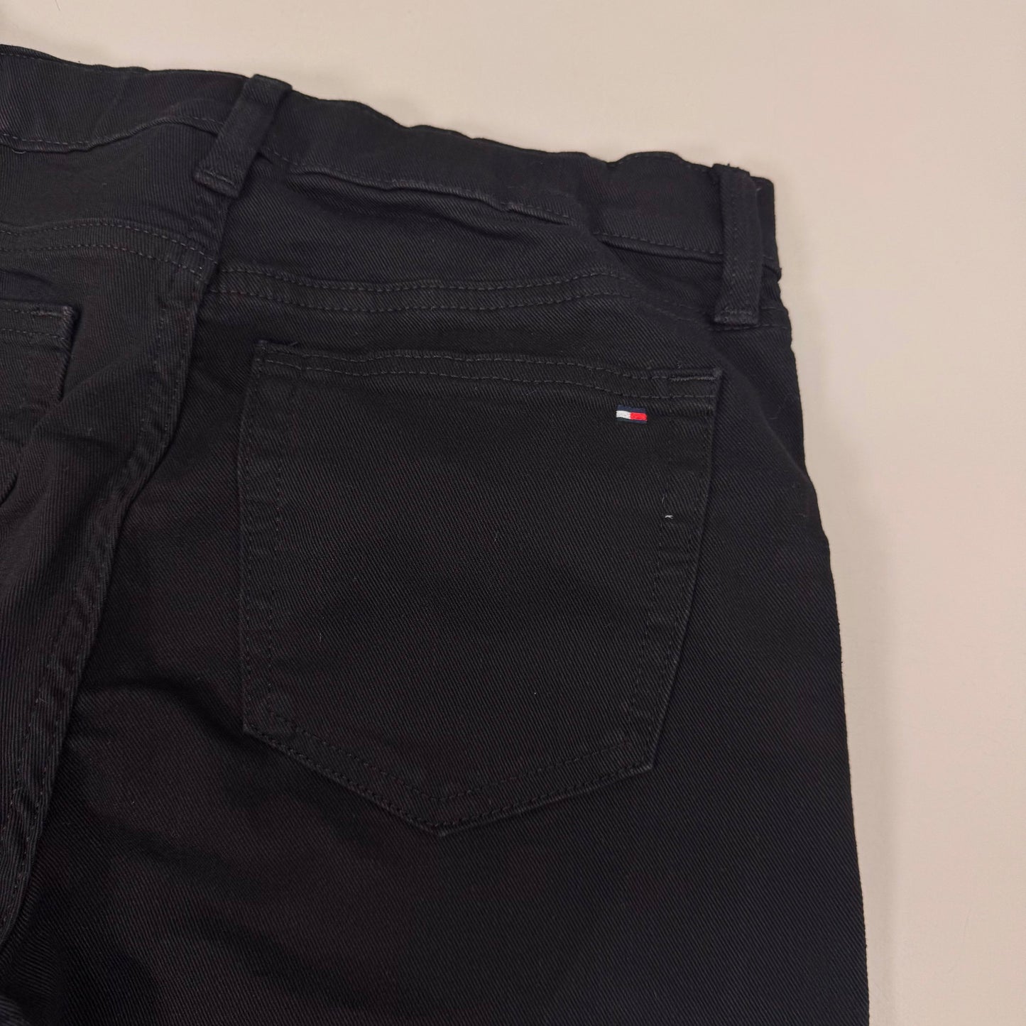 TOMMY HILFIGER JEANS Slim Bermuda Shorts Women's SZ 10 Waist 30 Black Magnet / Velcro Fly