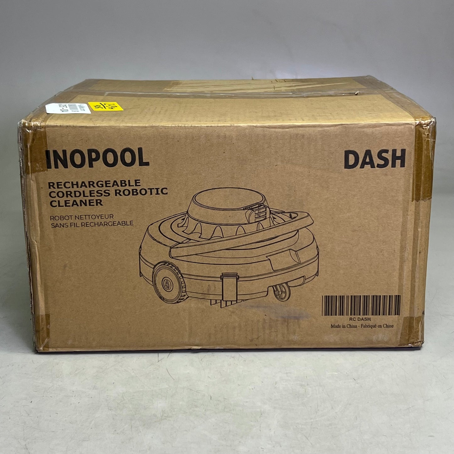 INOPOOL Rechargeable Cordless Robotic Cleaner 600 sq/ft, Grey & Blue DASH