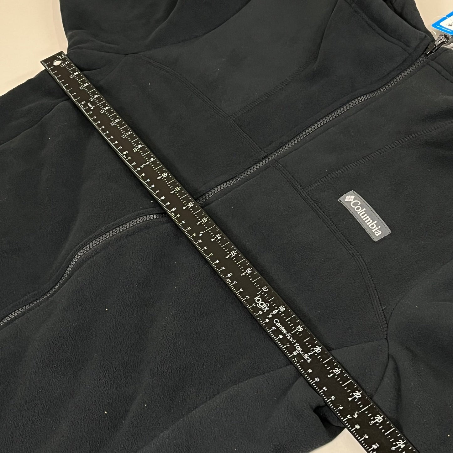 COLUMBIA WinterPass Full Zip Fleece Hip Length Jacket Mens Sz M Black 1909121011