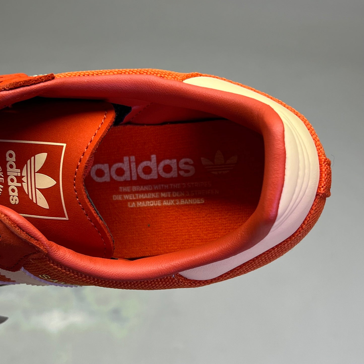 ZA@ ADIDAS Samba OG Soccer Inspired Sneaker Men's Sz 6.5 Collegiate Orange ID1453