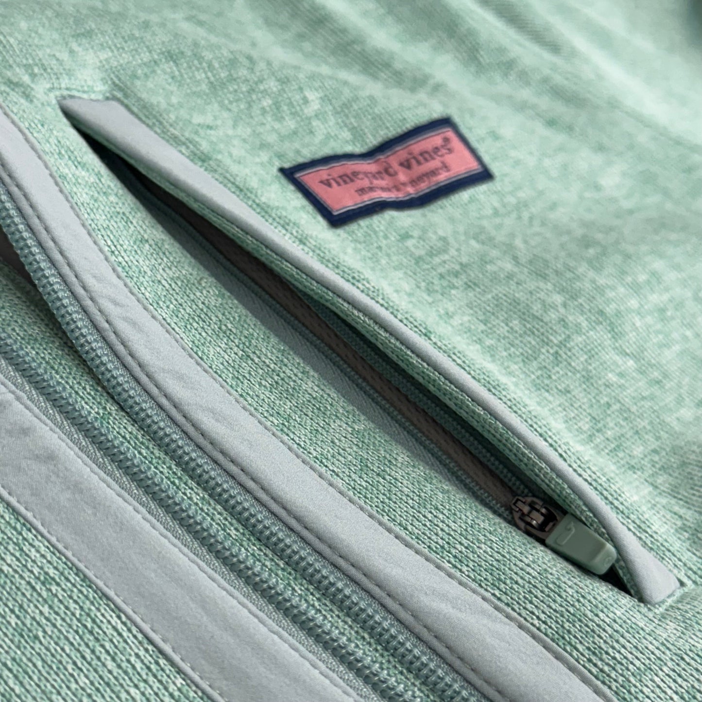 VINEYARD VINES Martha's Vineyard Men's Teal Green Half Zip Pullover Sz- XL