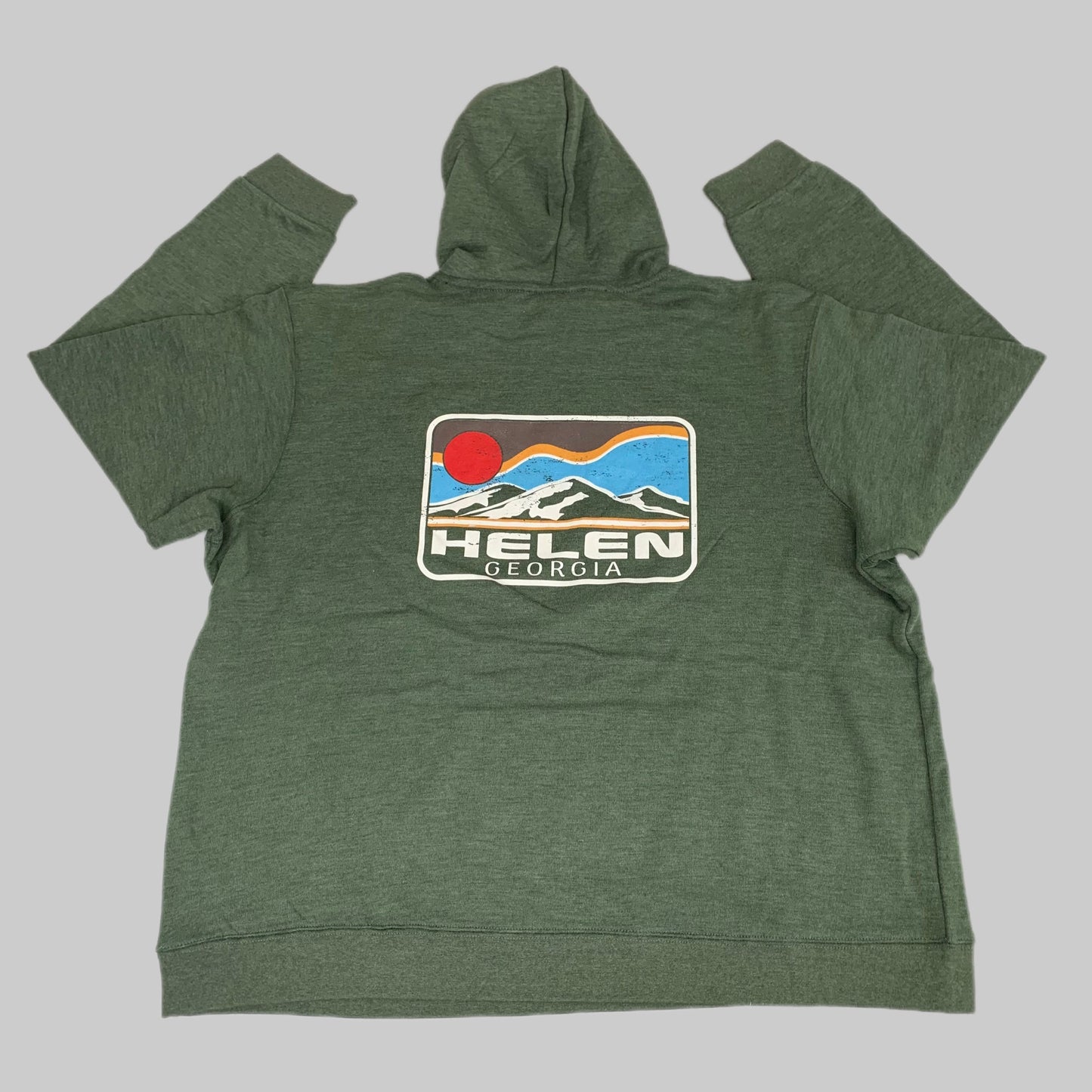 LONEROCK Helen Georgia Tie Hoodie Sz 3X-Large Green