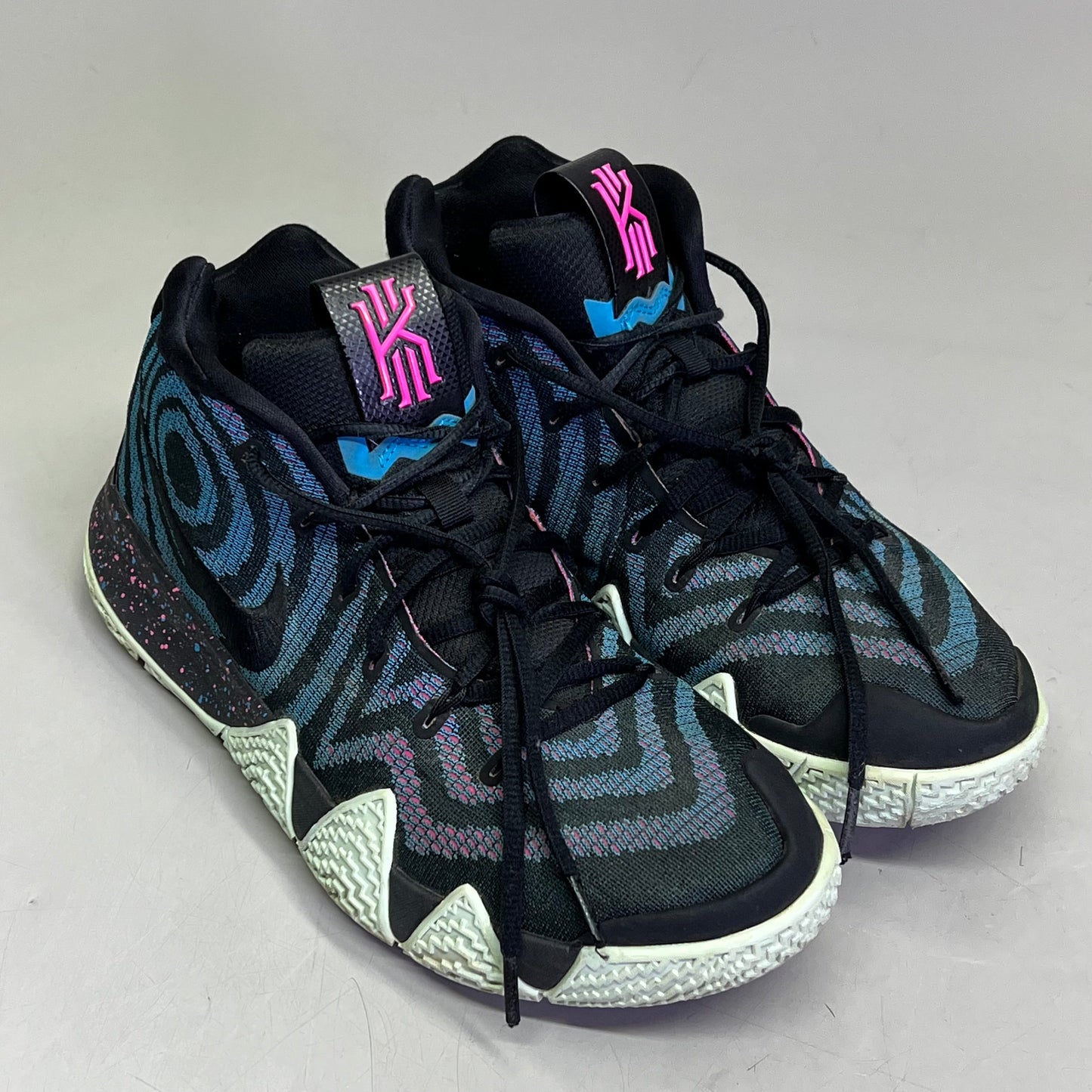 NIKE Kyrie 4 Decades Pack 80s Sneaker Men's Sz 11 Black/Blue/Purple (Pre-Owned)