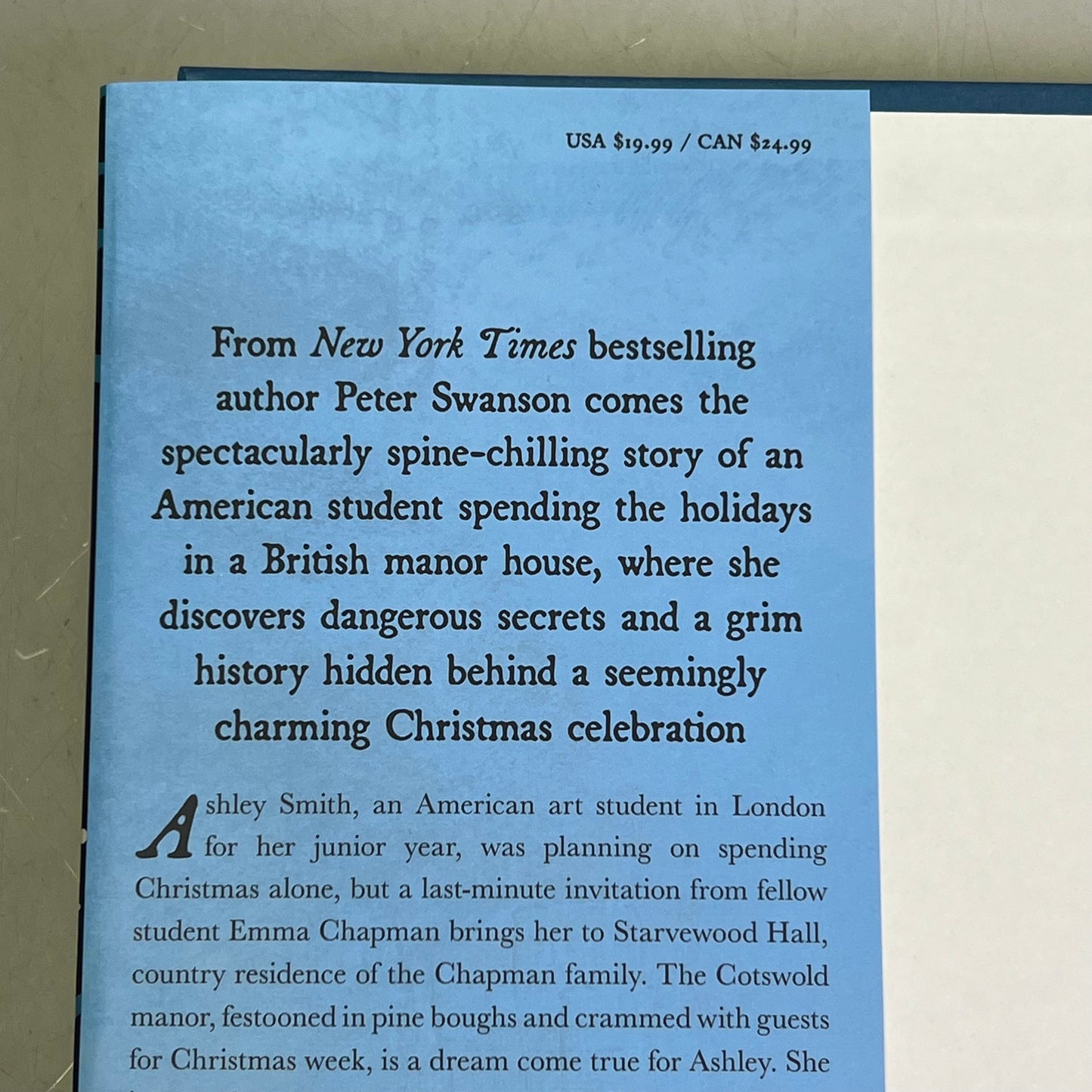 THE CHRISTMAS QUEST A Novella Psychological Thriller Hardback by Peter Swanson