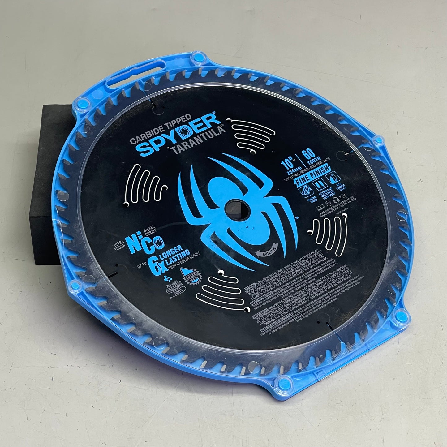 SPYDER Tarantula Fine Finish Circular Saw Blade 60-Tooth, 10" Black 13053