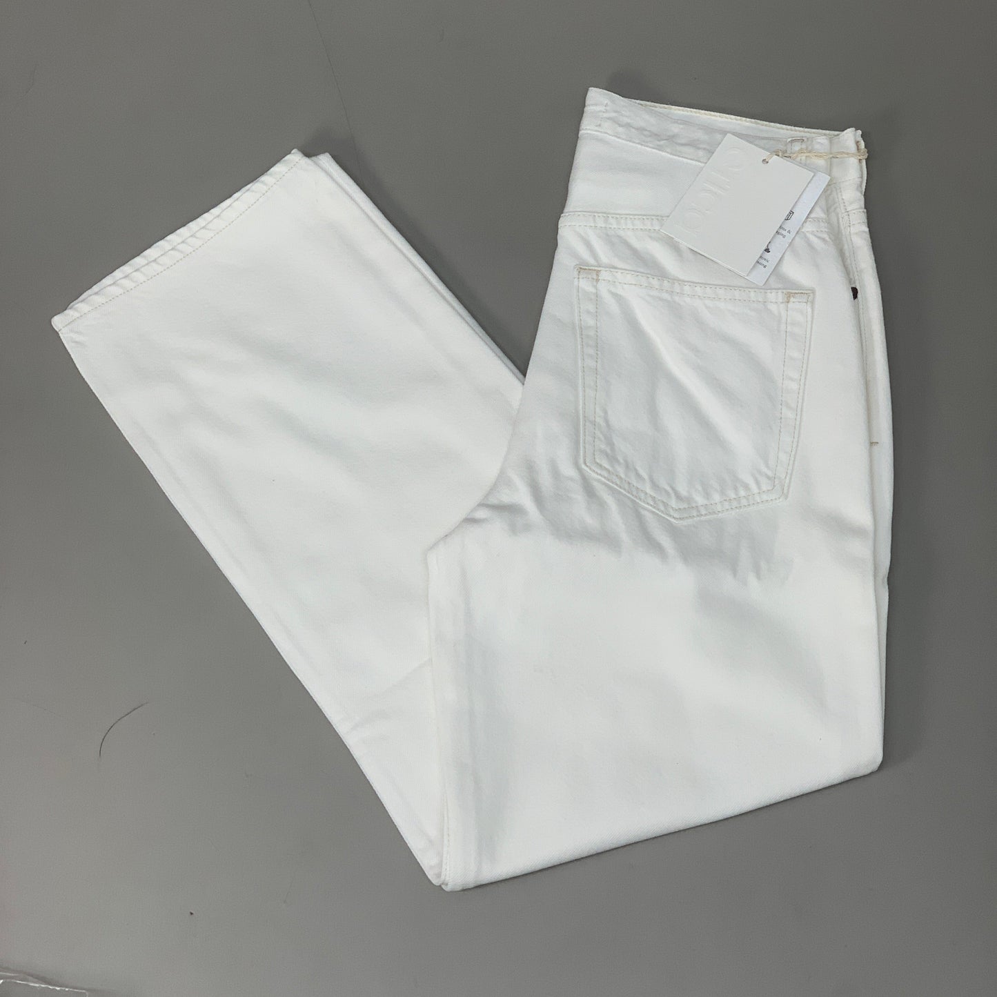 ETICA Tyler High Waist Straight Leg Ankle jeans Vintage White Size 27 EW180114A
