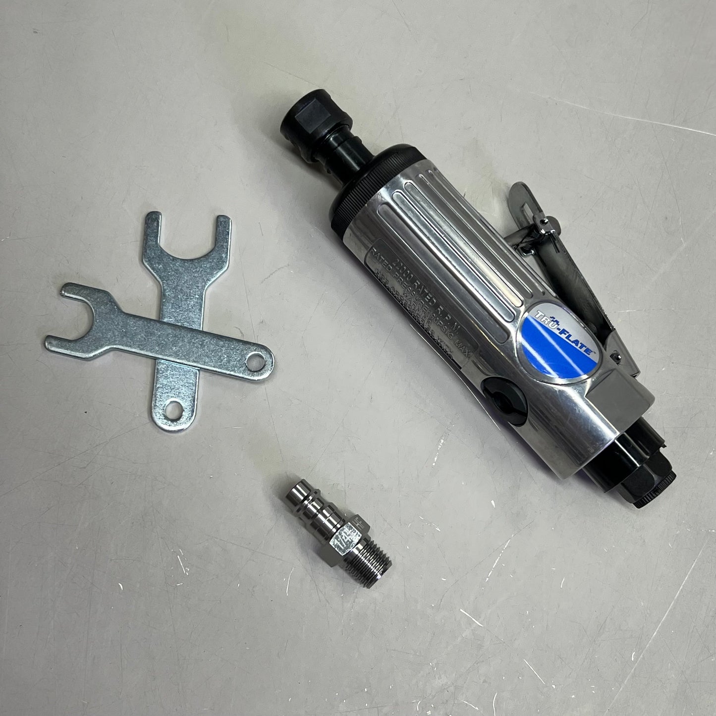 TRU-FLTE Compact Mini Die Grinder W/ HI FLO Plug Included Chrome 25-520TF