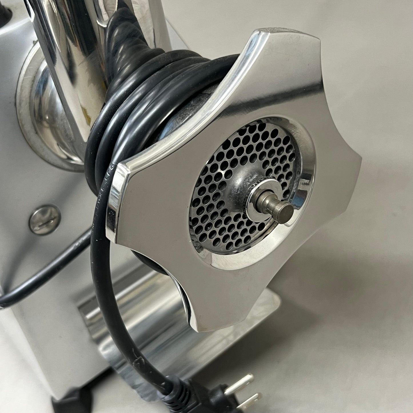 OMAS Aluminum Countertop Electric Meat Grinder Chrome TS-12E