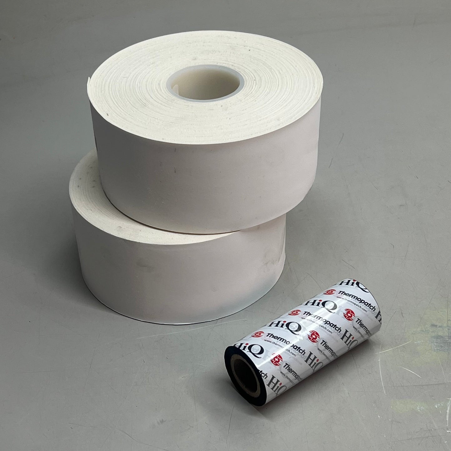 THERMOPATCH (2 PACK) Flame Retardant Labels & Ink 3" x 50 yds White TZ3000-FR