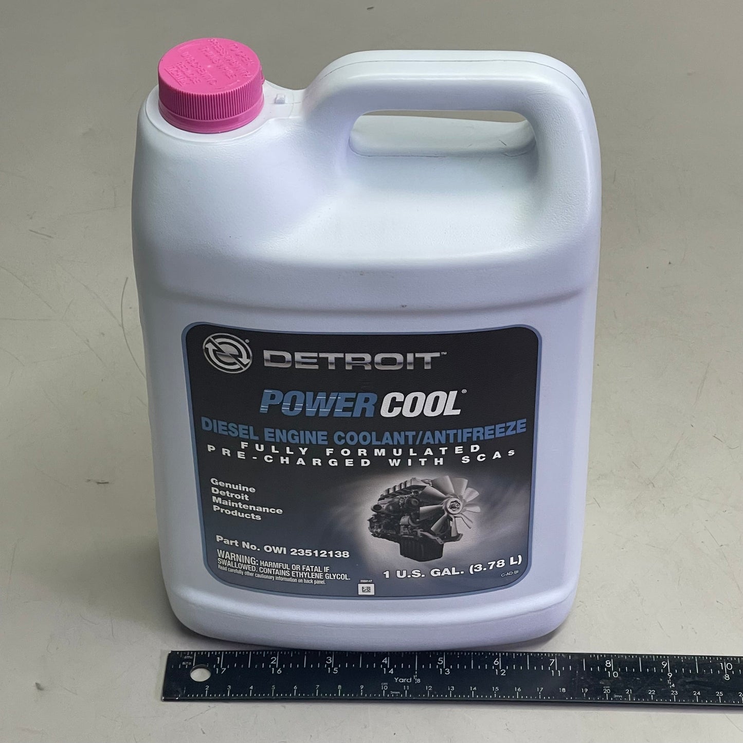 DETROIT Power Cool Diesel Engine Coolant/Antifreeze 3.78 L White OWI-23512138