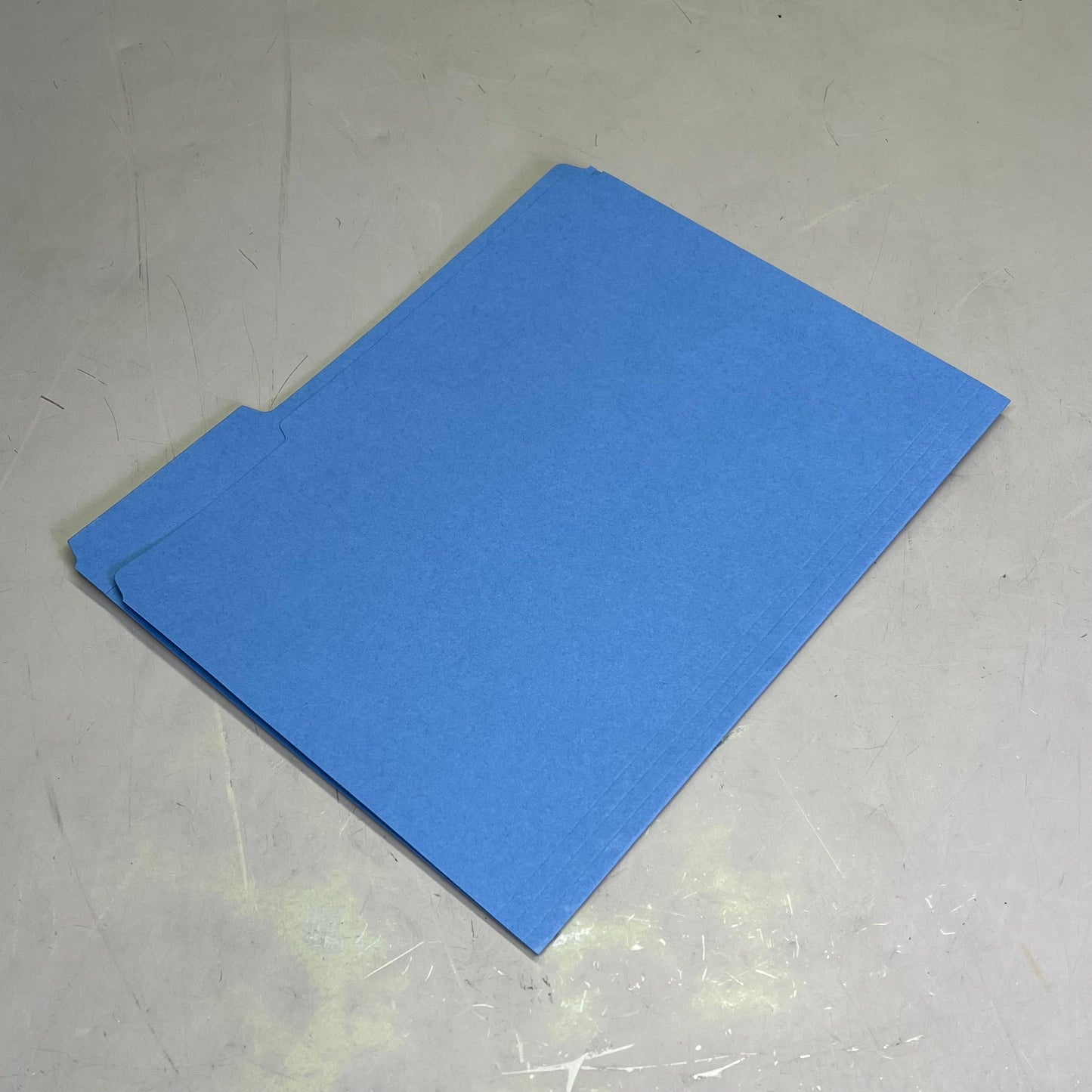 SMEAD (100 PACK) Color File Folders W/ Reinforcement Tabs 1/3 Cut Blue 12034