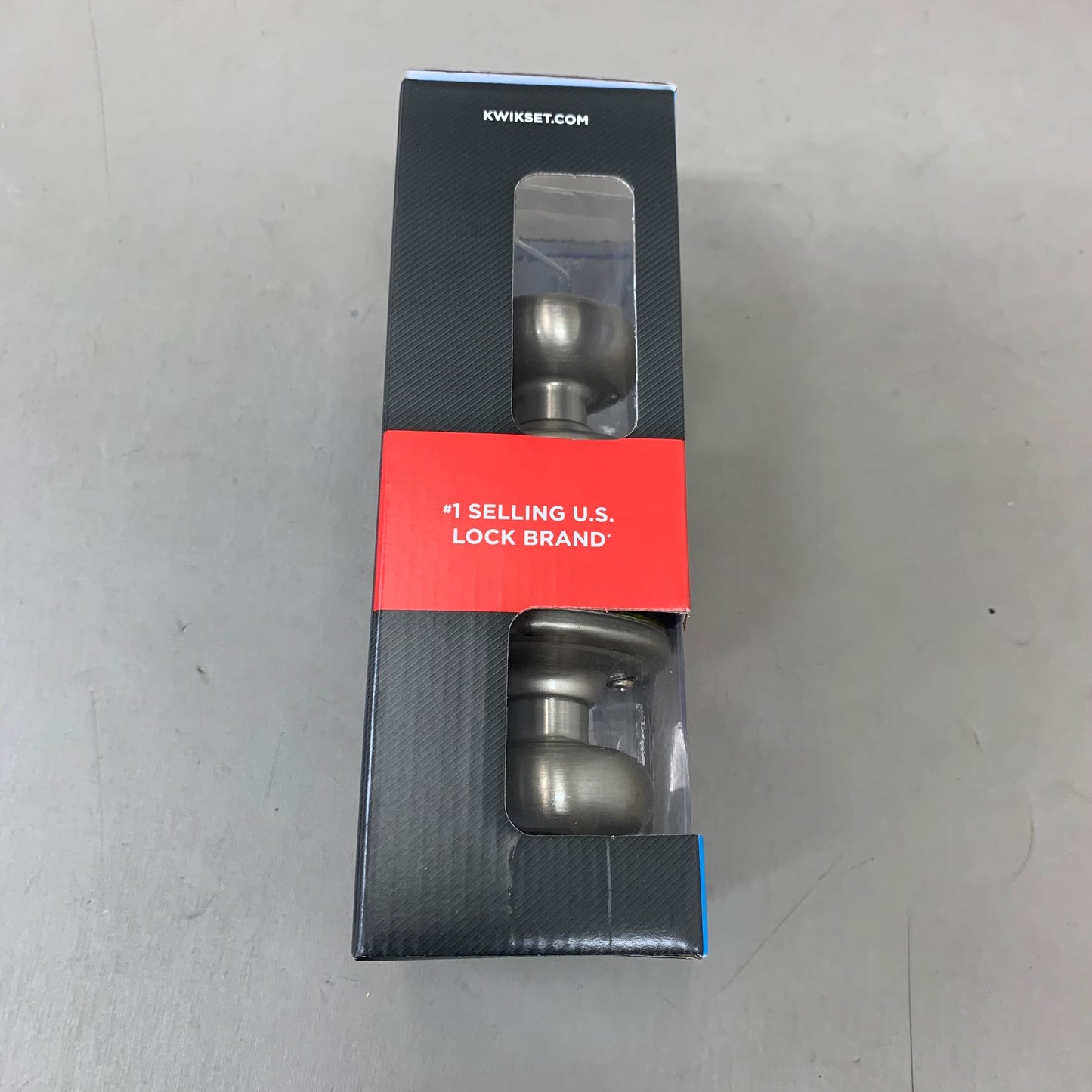 KWIKSET Juno Interior Privacy Door Knob W/ Lock 10"L x 5"W Satin Nickle 97300-829