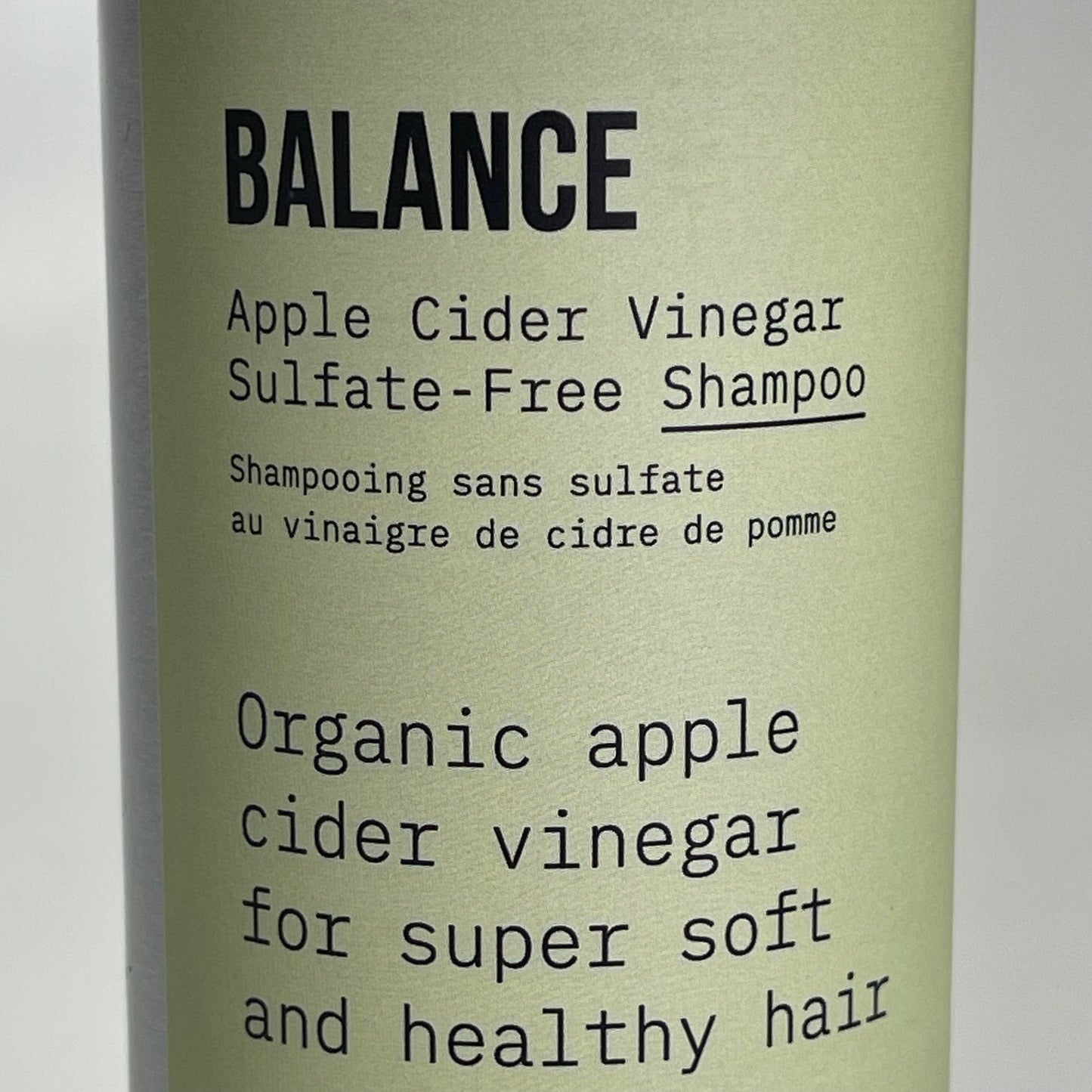 AG CARE Balance Shampoo Apple Cider Vinegar Sulfate-Free 12 fl oz 100094