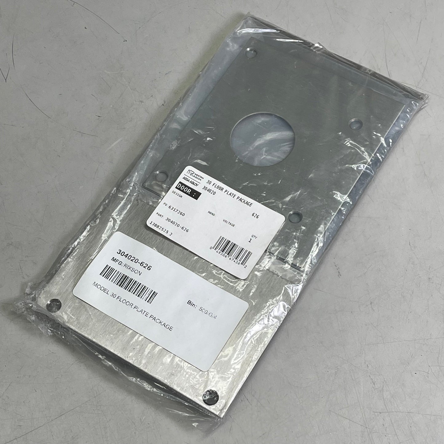 NORTON RIXON 30 Series Floor Plate Pack Heavy Duty Closer Satin Chrome 304020626