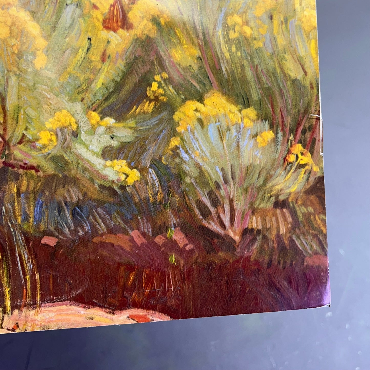 E. MARTIN HENNINGS Desert Land Painting On Foam Board 19"x15" (Like New)