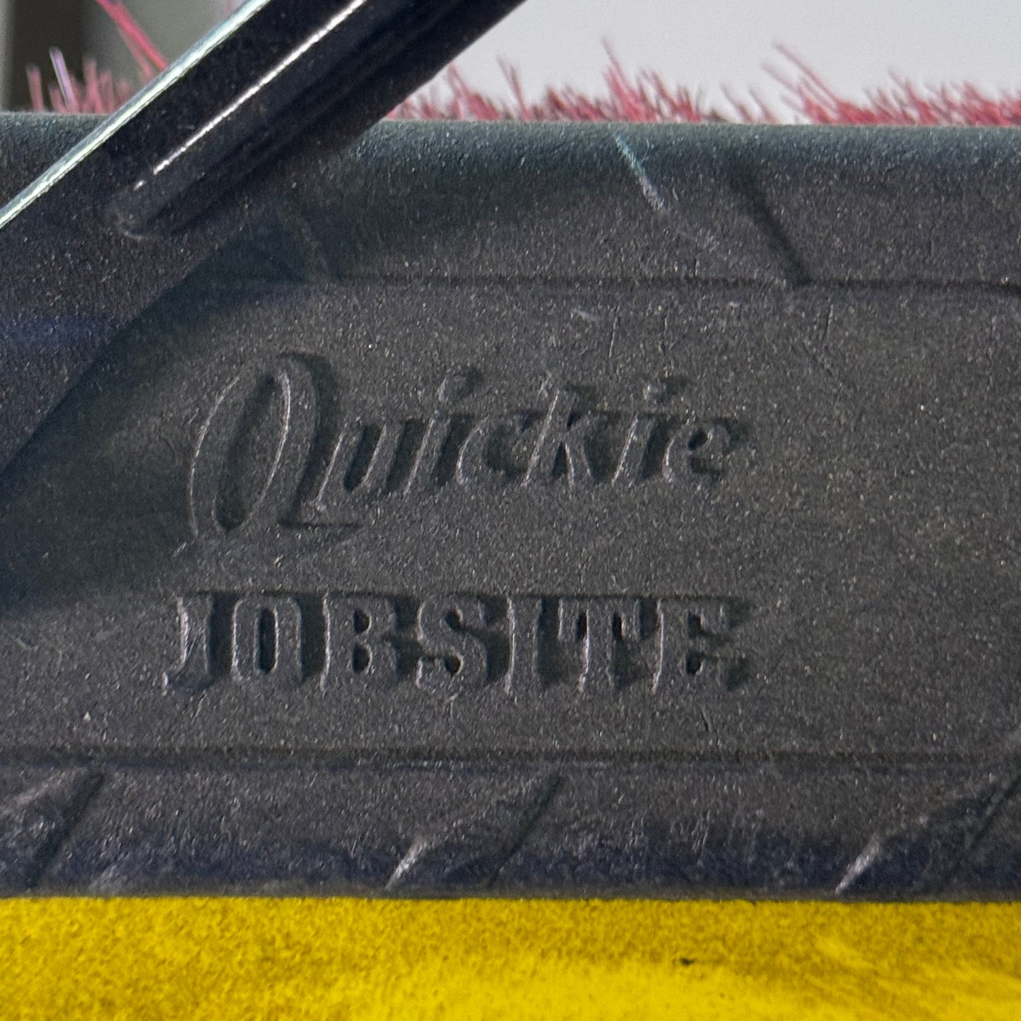 QUICKIE Jobsite Broom Soft/Stiff Combo 24" X 63" Red & Black 635SU