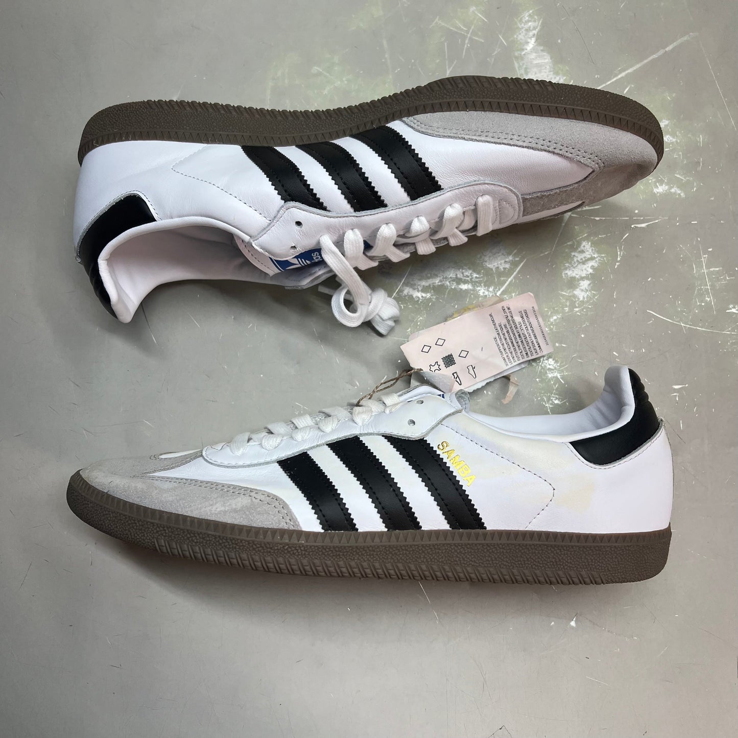 ZA@ ADIDAS Samba OG Sneaker Regular Fit Men's Sz 9 Black/White/Grey B75806 (As-is)