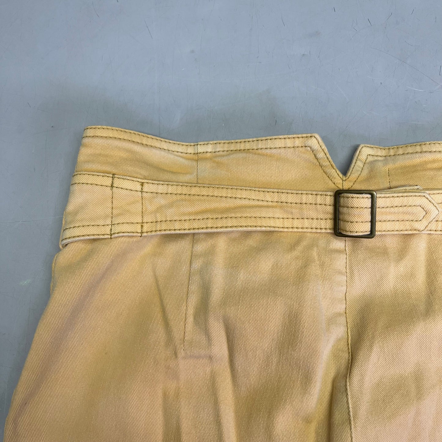 ANTGROPOLOGIE Pilcro Button W/ Hip Belt Jeans Women's Sz 29 Yellow (Pre-Owned)