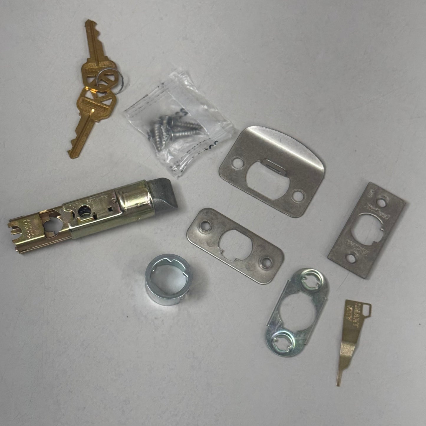 KWIKSET Polo Keyed Entry Knob with Smartkey Security In Satin Nickel 94002-931